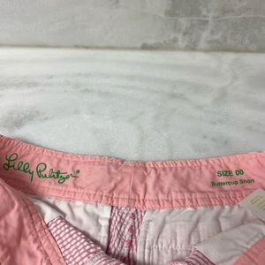 Lily Pulitzer pink seersucker shorts